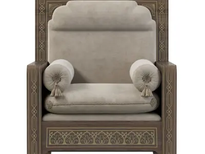 Armchair from arabic 3D model