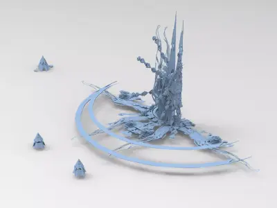 Grand Nile Utopia Temple city mid sector 3D model