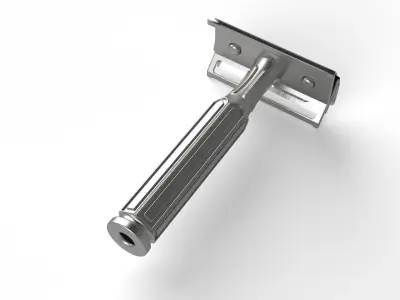 NOSTALGIC SHAVING BLADE Low-poly 3D model