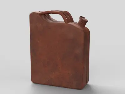 Realistic Gas Can Low-poly 3D model