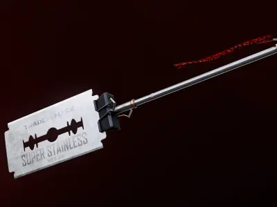 Game Ready Bladesword Low-poly 3D model