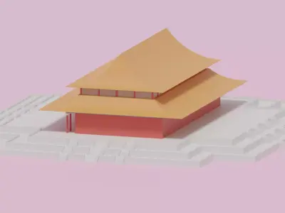 Beijing Forbidden City Hall of Supreme Harmony China 3D model