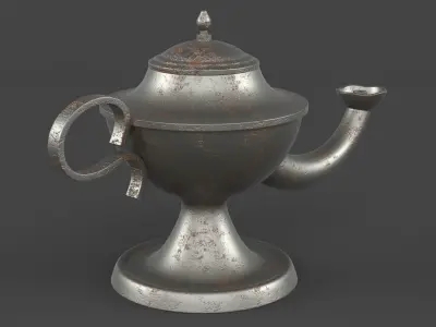 Arabic Oil Lamp 3D model
