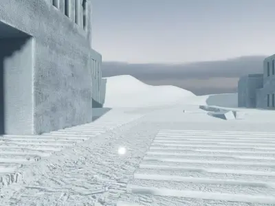 Snowy Oasis Architecture 3D model purchase