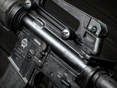 Carabine AR15 China Low-poly 3D model