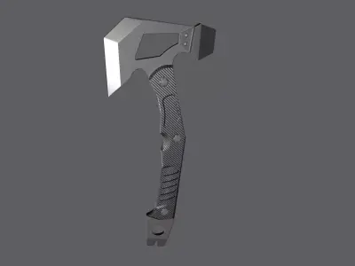 tactical axe Low-poly 3D model get