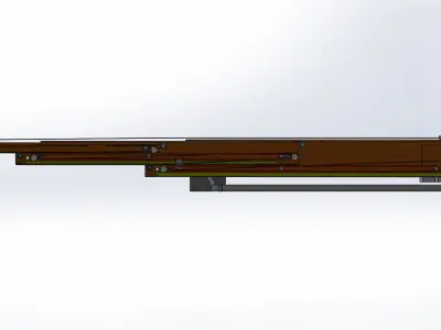 Telescopic belt conveyor 3D model