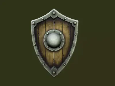Shield - Game Ready Weapon Low-poly 3D model
