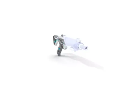 Futuristic Assault Rifle model pack Low-poly 3D model