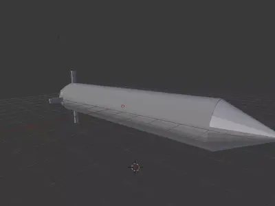 Rocket Low-poly 3D model purchase