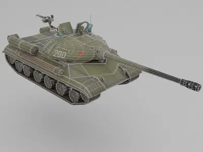IS-3 Heavy tank Low-poly 3D model