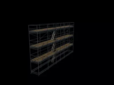 scaffold tower 04 3D model
