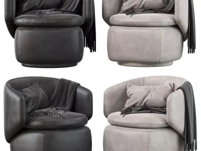 Crescent Swivel Chair 3D model purchase