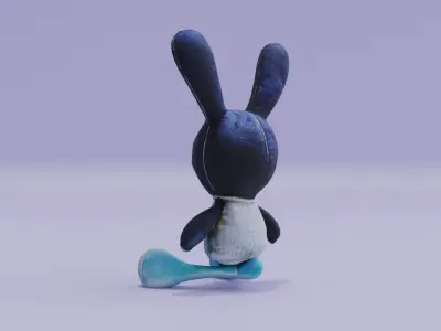 Bunny Plush Toy Doll Low-poly 3D model