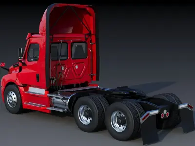 Freightliner Cascadia Daycab 2024 Low-poly 3D model
