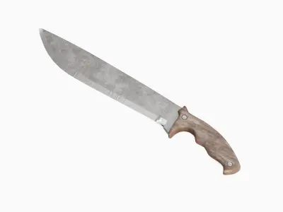Machete Knife 03 Low-poly 3D model