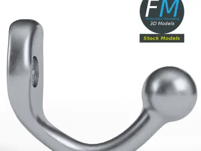 Coat hook 4 3D model