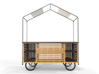 Cart Design Low-poly 3D model