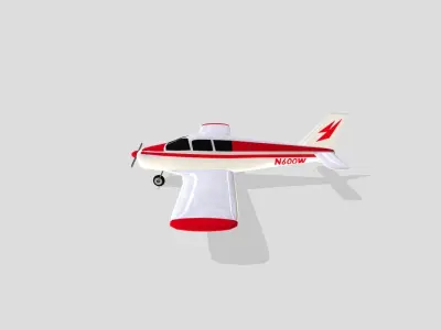 Piper PA28 Cherokee 3D model