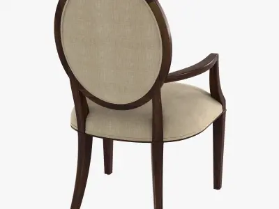Nancy Corzine Oval Back Arm and Side chair 3D model