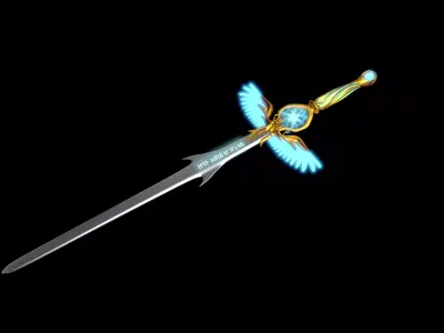 Angel sword Low-poly 3D model purchase