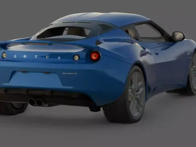 2010 Lotus Evora 3D Model  The Practical Lotus  Low-poly 3D model