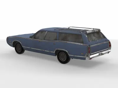 station wagon 01 3D model