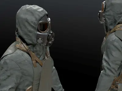 HAZMAT SUIT Chernobyl Liquidator 3D model
