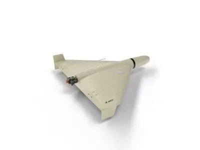 shahed-136 kamikaze drone low-poly Low-poly 3D model