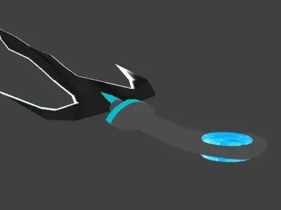 Kerisai-3 sword Low-poly 3D model