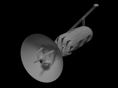SciFi Space Probe 1 Free low-poly 3D model