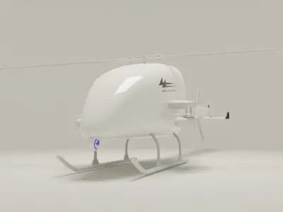 UAV Drone Low-poly 3D model