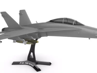  FA-18D Hornet 3D print model