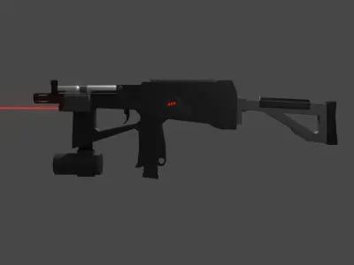 Custom PP2000 Low Poly Free 3D model