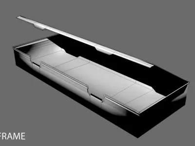 Cardboard Box - Bar 3D model