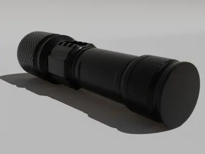 Flashlight Low-poly 3D model purchase