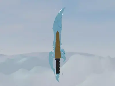 Frost Fantasy Sword 3D model