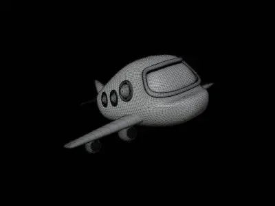 Plane 3D Illustration 3D model