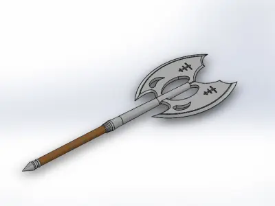 Gargoyle axe weapon knife hunter 3D model