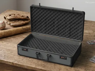 Protective Carry Case with Locks and Foam Insert Black 3D model