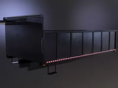 Landscape Dump Truck Body Low-poly 3D model