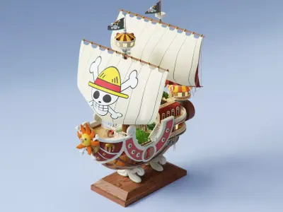 One Piece Thousand Sunny Go Grand Ship 3D model