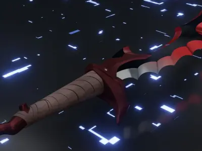 Knight Slayer And Kasakas Fang Low-poly 3D model