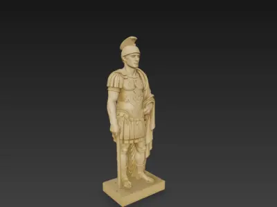 ancient roman statue 3D model