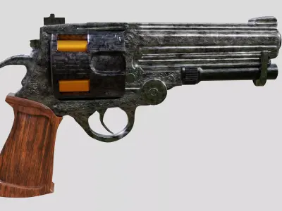 Revolver 3D model 3