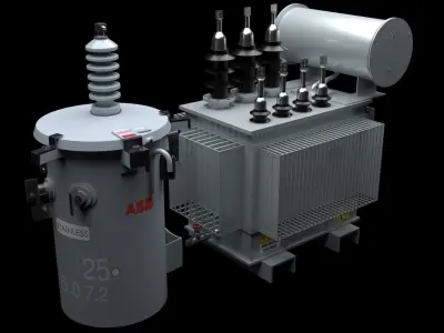 Electrical Transformers Collection 3D model