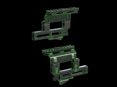 AK - Mount - Std Low-poly 3D model