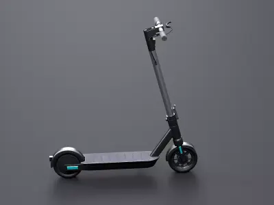 Electric Kick Scooter Low-poly 3D model purchase
