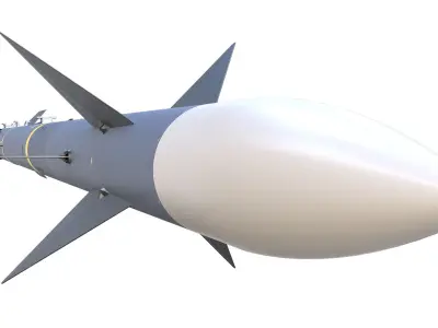 I-Derby ER  Long Range Air-to-Air Missile 3D model