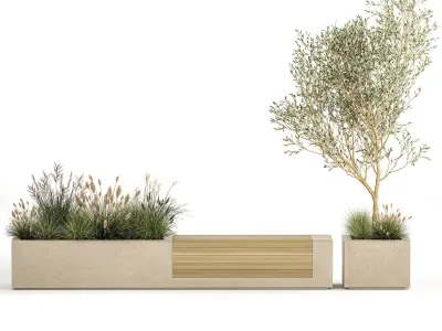 Bushes For Landscaping And Urban Environments 1140 3D model